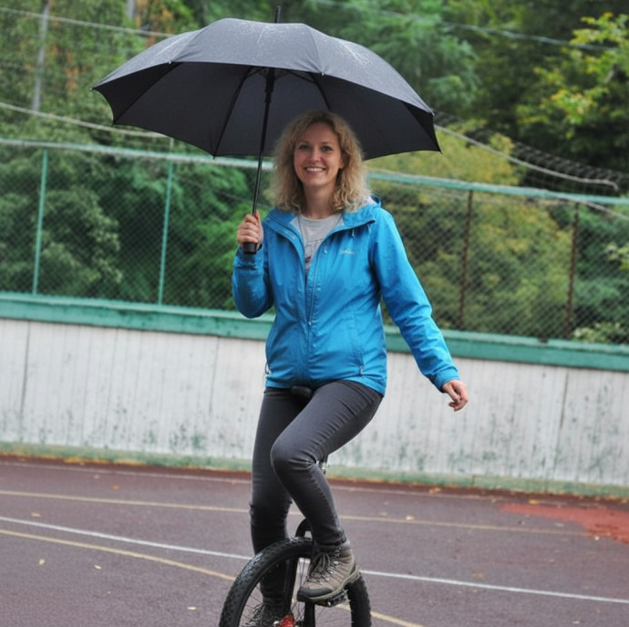 Занятие на уницикле в Москве