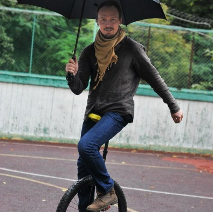 Занятие на уницикле в Москве