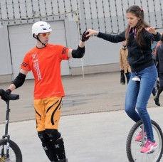 Занятие на уницикле в Москве