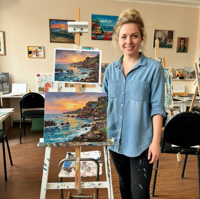 Занятия в художественной студии в Москве