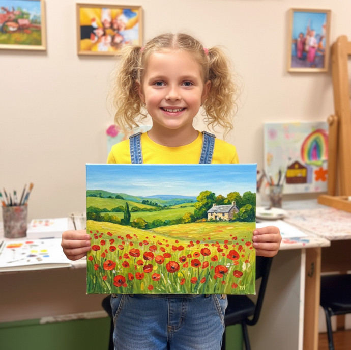 Занятия в художественной студии в Москве