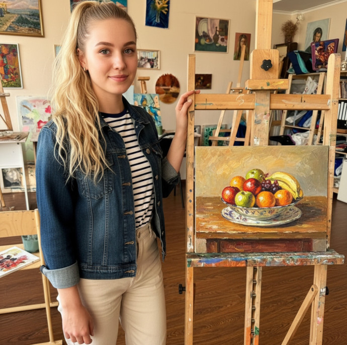 Занятия в художественной студии в Москве