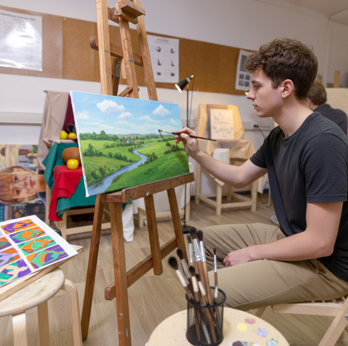 Курс обучения рисованию Живопись маслом с нуля в Москве