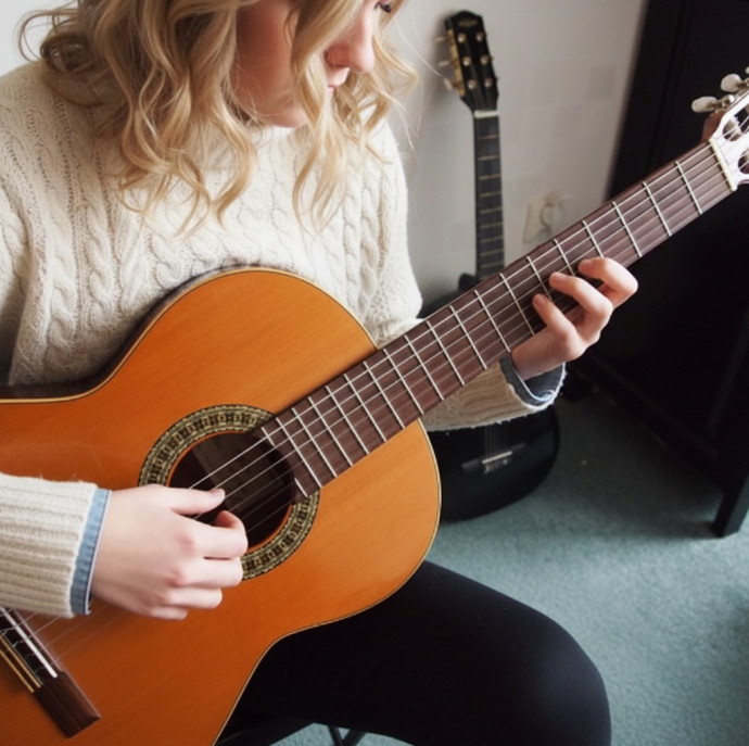 Занятия по игре на гитаре для детей в Москве