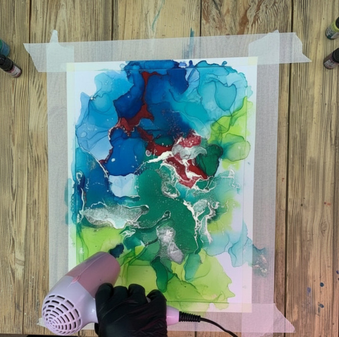 Мастер-класс по алкогольным чернилам в Москве