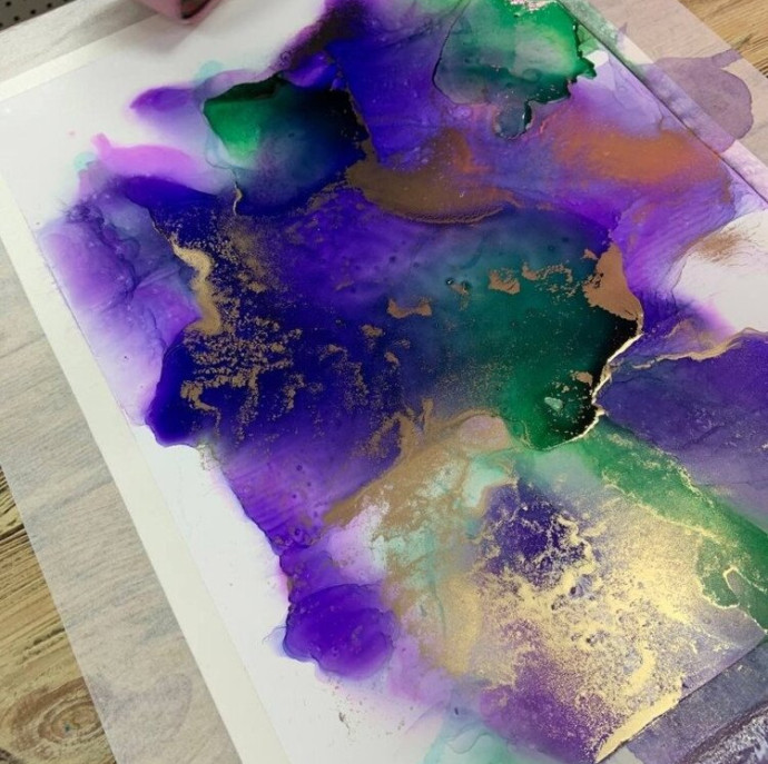 Мастер-класс по алкогольным чернилам в Москве