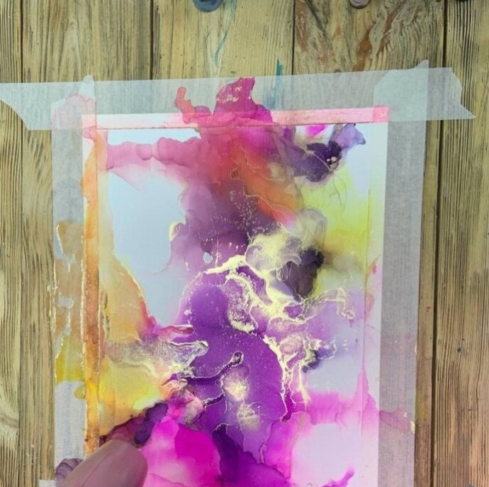 Мастер-класс по алкогольным чернилам в Москве