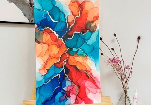 Мастер-класс по алкогольным чернилам в Москве