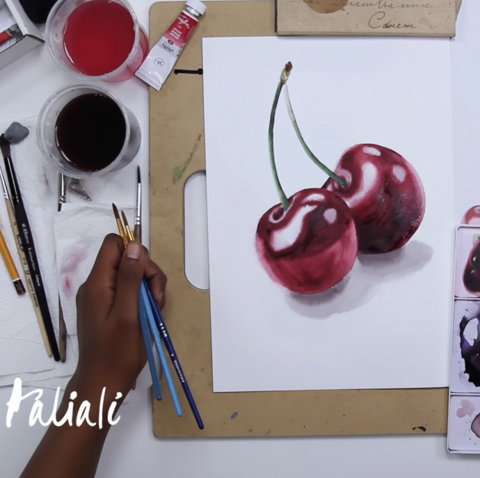 Онлайн курс Основы акварели для начинающих в Москве