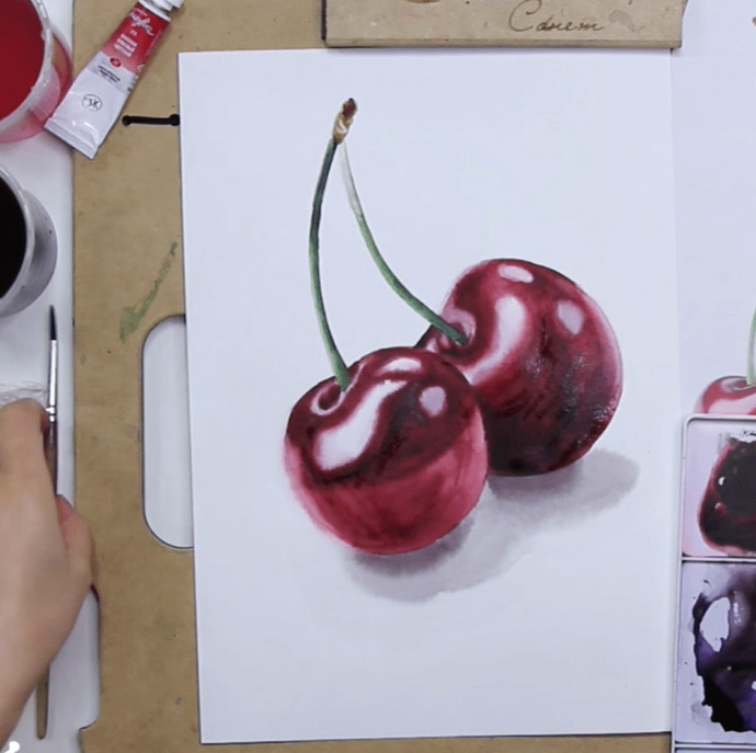 Онлайн курс Основы акварели для начинающих в Москве