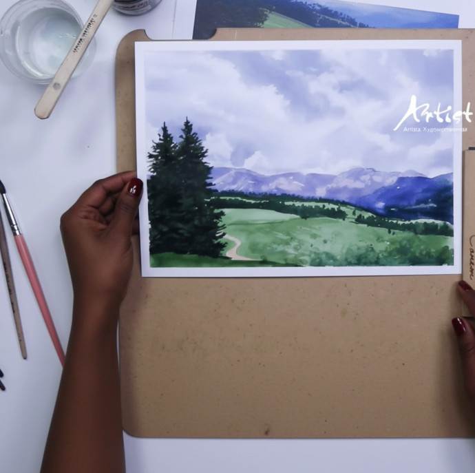 Онлайн курс Основы акварели для начинающих в Москве