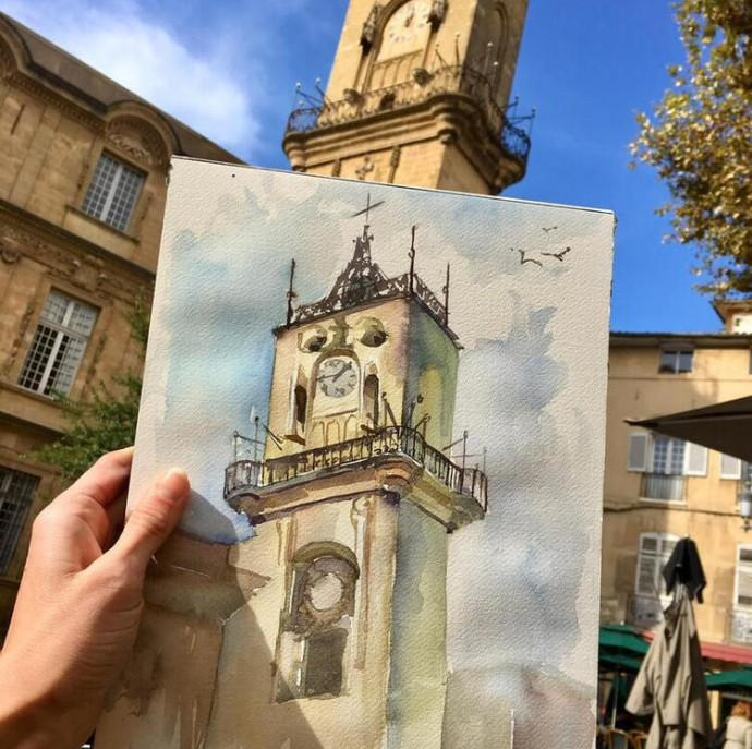 Онлайн курс Акварель Отработка базовых навыков в Москве