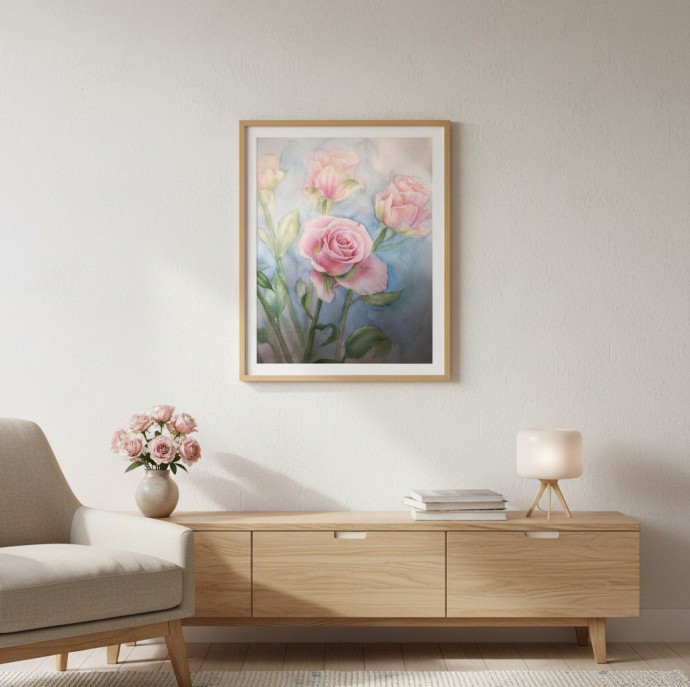 Онлайн курс Цветы акварелью в Москве