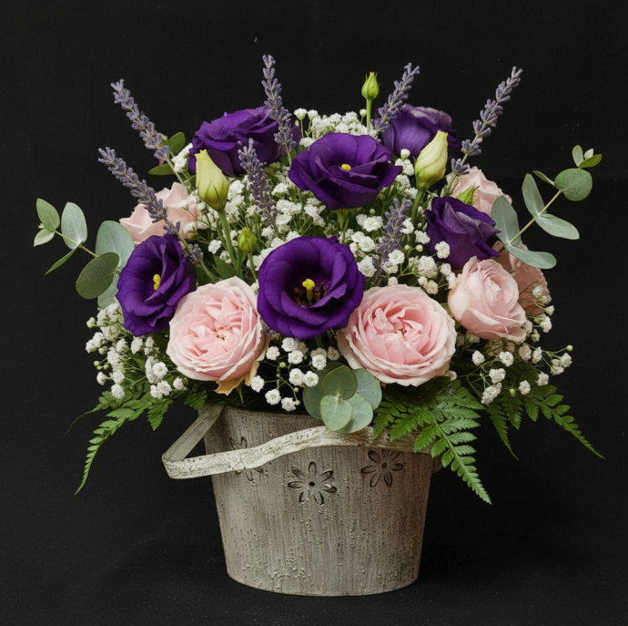 Мастер-класс Цветочная композиция в ящике в Москве