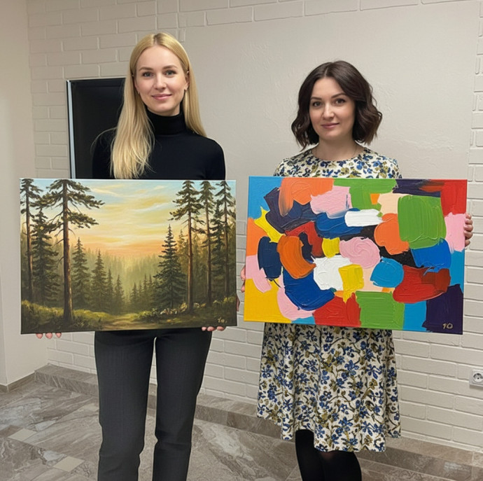 Мастер-класс Интерьерная картина в Москве