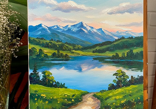 Мастер-класс Интерьерная картина в Москве