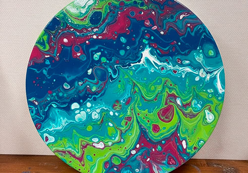 Мастер-класс Флюид Арт Жидкий акрил в Москве