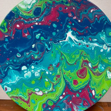 Мастер-класс Флюид Арт Жидкий акрил в Москве