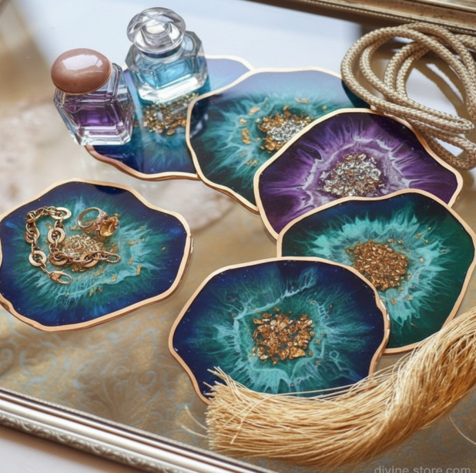 Мастер-класс подстаканники и сырные тарелки из эпоксидной смолы в Москве