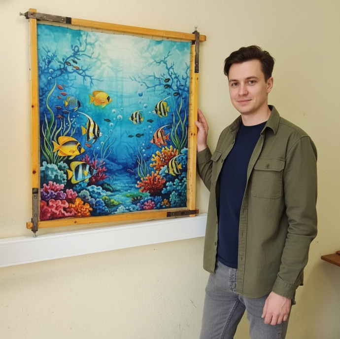 Индивидуальный мастер-класс по батику Роспись платка в Москве