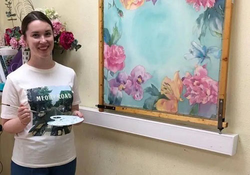 Индивидуальный мастер-класс по батику Роспись платка в Москве