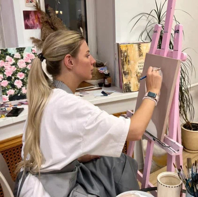 Мастер-класс по современной живописи в группе в Москве