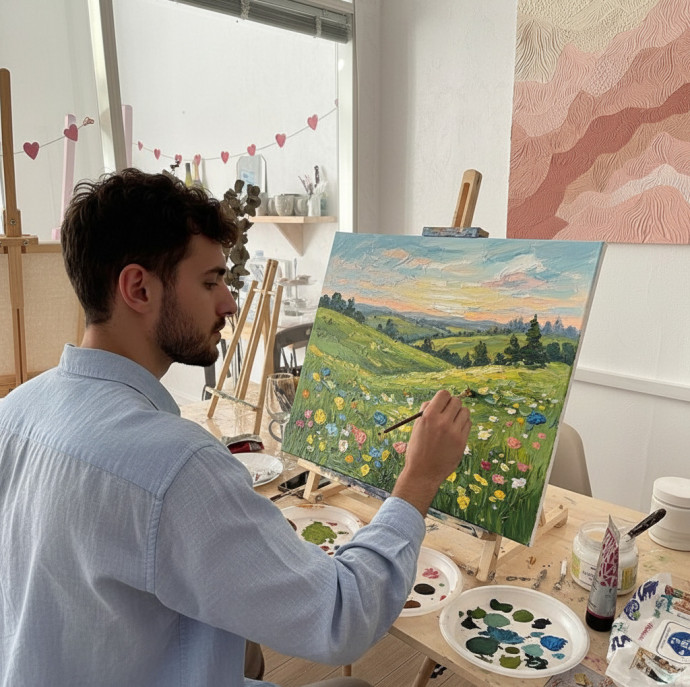 Мастер-класс по живописи Свидание с собой в Москве