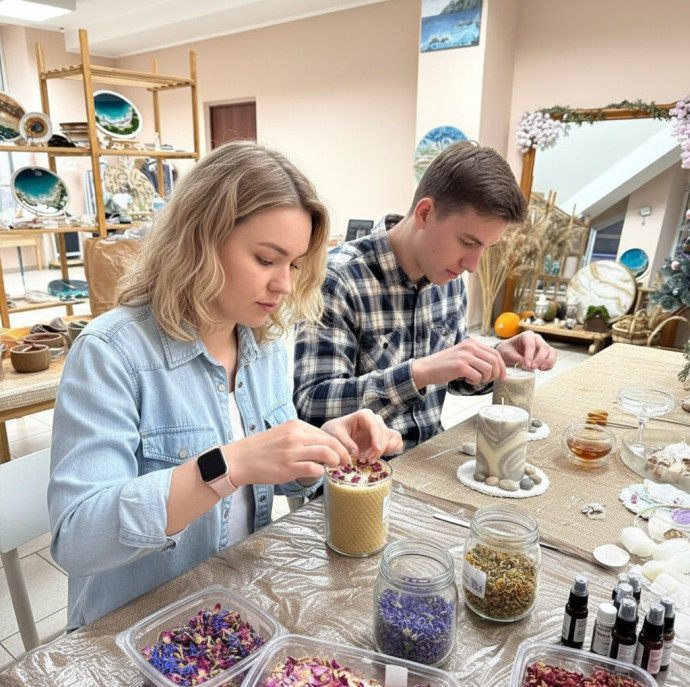 Арт-свидание в художественной студии в Москве