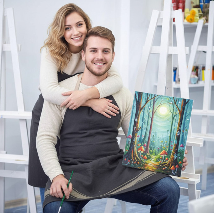 Арт-свидание в художественной студии в Москве