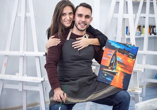 Арт-свидание в художественной студии в Москве