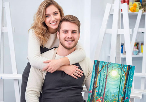 Арт-свидание в художественной студии в Москве