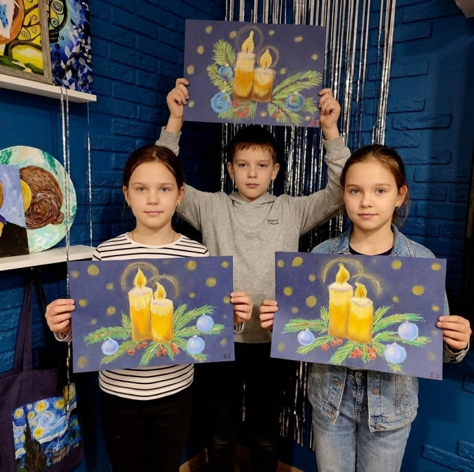 Пробное занятие в арт школе Картина акрилом в Москве