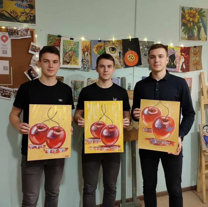 Пробное занятие в арт школе Картина акрилом в Москве