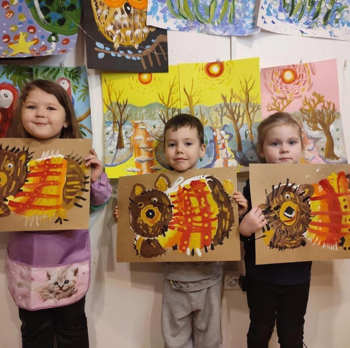 Пробное занятие в арт школе Картина акрилом в Москве