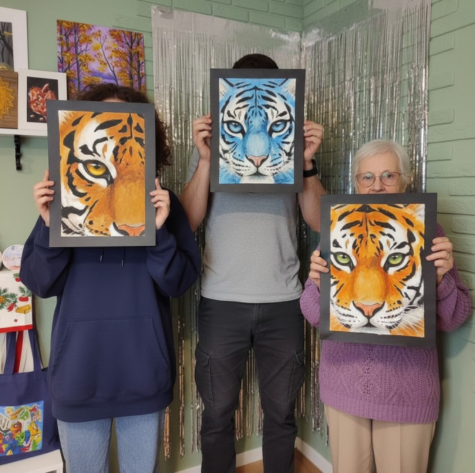 Пробное занятие в арт школе Картина акрилом в Москве