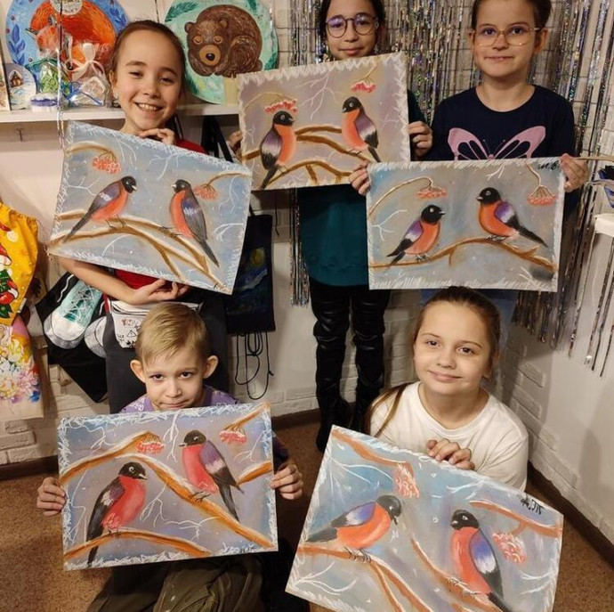 Пробное занятие в арт школе Картина акрилом в Москве