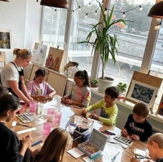 Пробное занятие в арт школе Картина акрилом в Москве