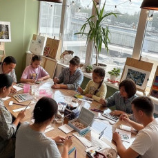 Пробное занятие в арт школе Картина акрилом в Москве