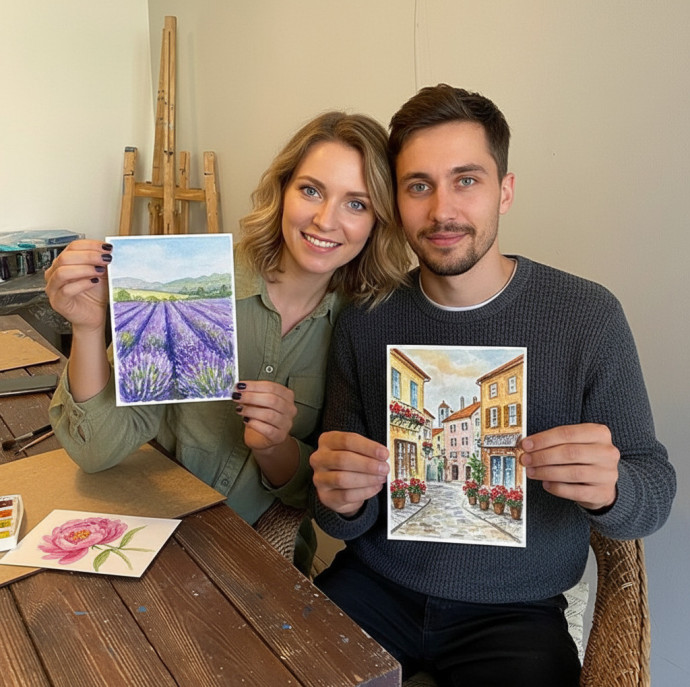 Мастер-класс Акварельный скетч в Москве