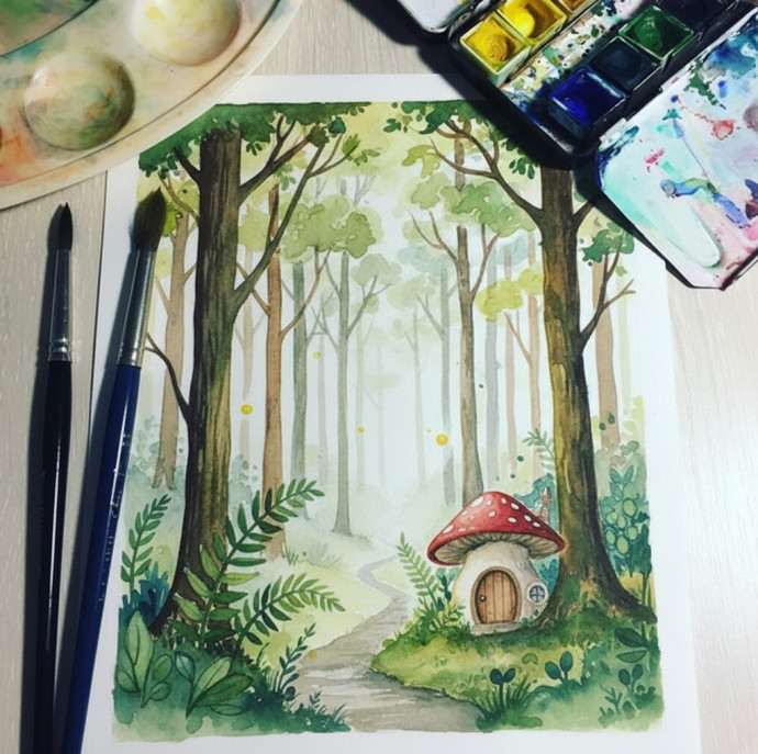 Мастер-класс Акварельный скетч в Москве