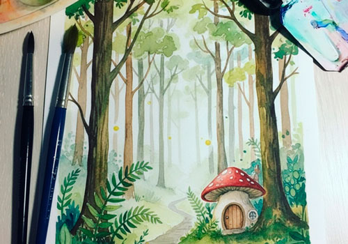 Мастер-класс Акварельный скетч в Москве