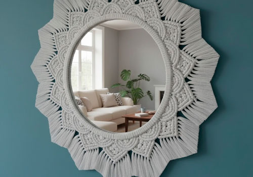 Мастер-класс по созданию украшения для зеркала в технике макраме в Москве