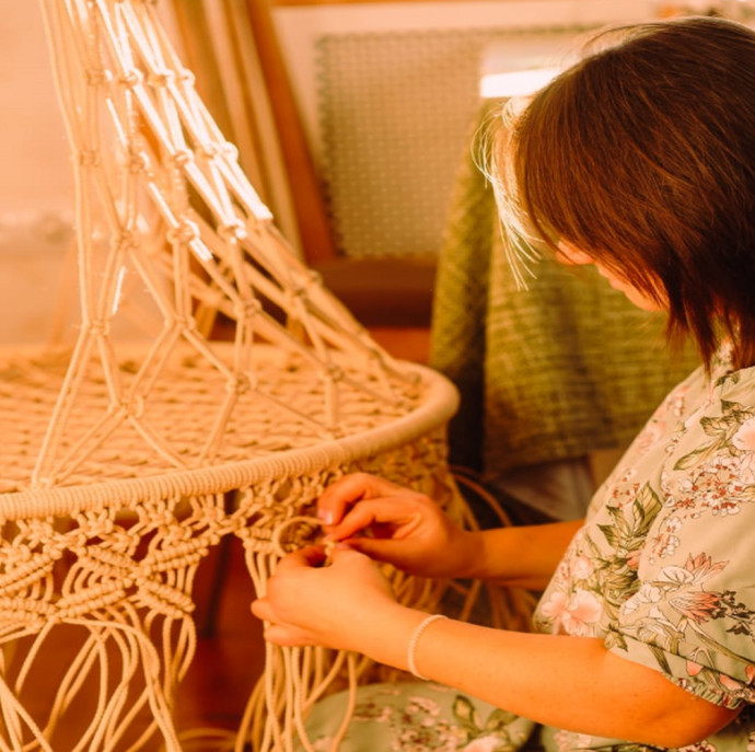 Мастер-класс по плетению подвесного кресла в Москве