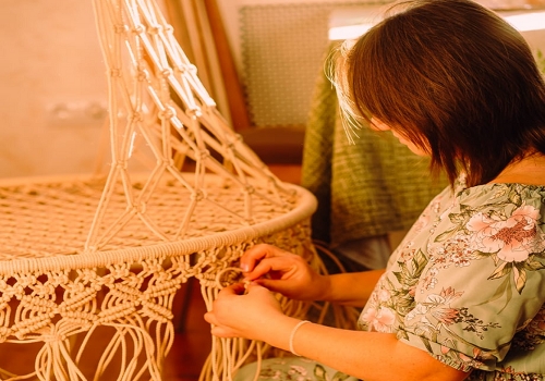 Мастер-класс по плетению подвесного кресла в Москве