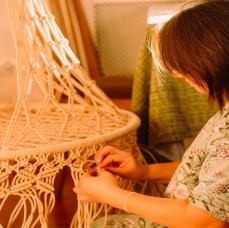 Мастер-класс по плетению подвесного кресла в Москве