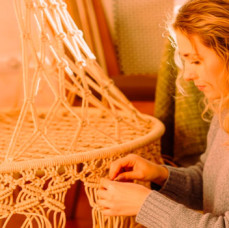 Мастер-класс по плетению подвесного кресла в Москве