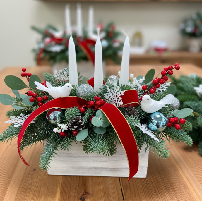 Мастер-класс новогодняя композиция в Москве