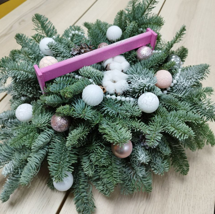 Мастер-класс новогодняя композиция в Москве