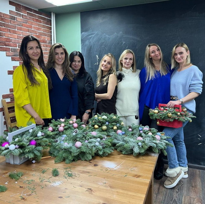 Мастер-класс новогодняя композиция в Москве