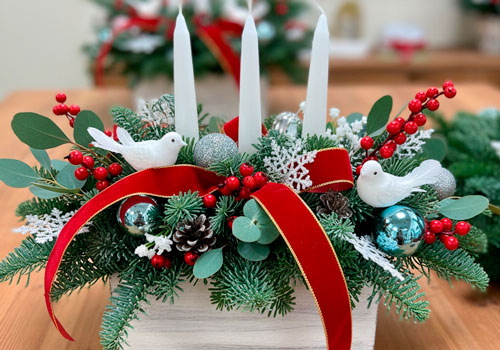 Мастер-класс новогодняя композиция в Москве